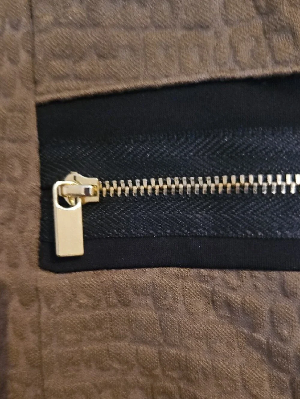 Brown V-Neck Sheath Dress XS with Zip Pocket Detail - Picture 4 of 5